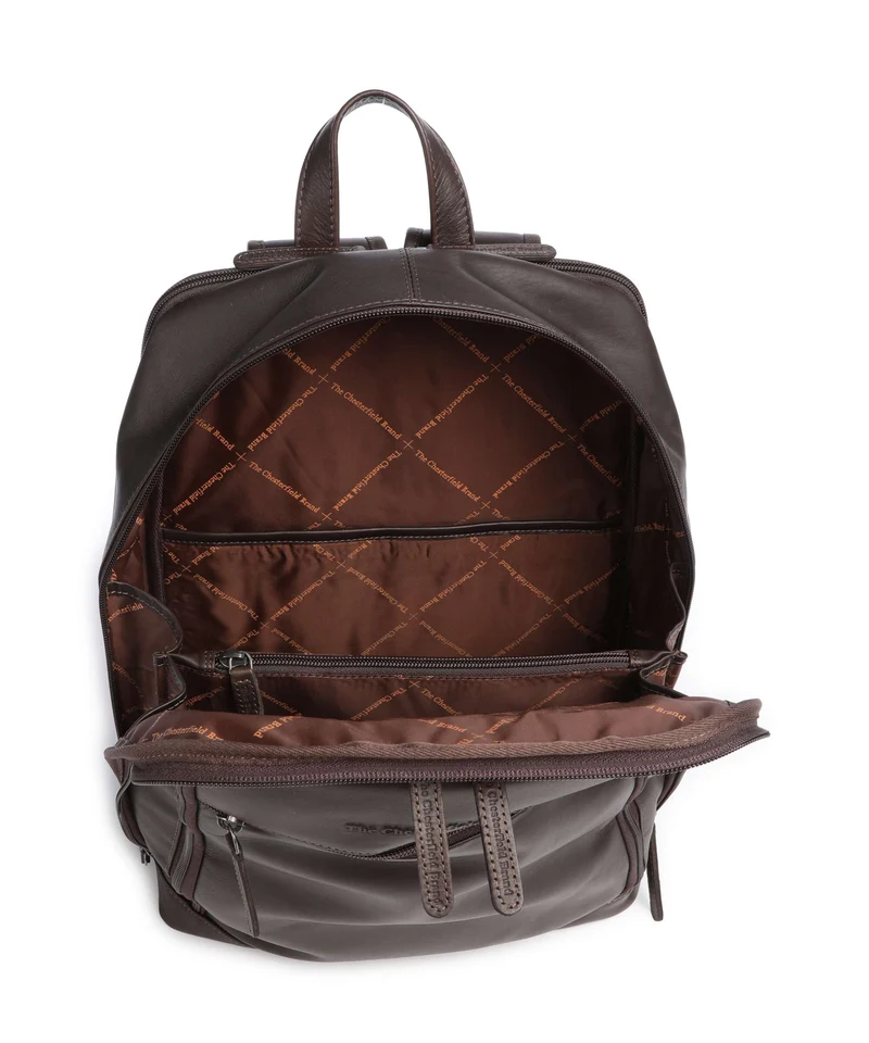 The Chesterfield Brand Wax Pull Up Cow Detroit Rucksack brown