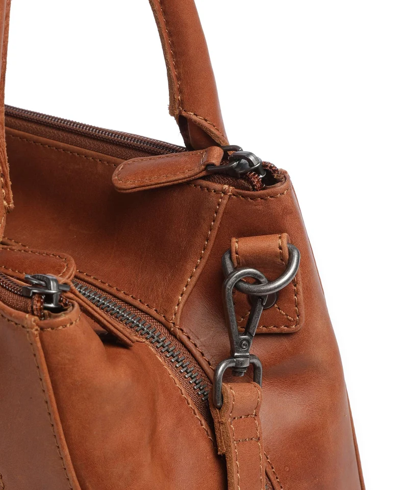 The Chesterfield Brand Wax Pull Up Cow Solvin Handtasche cognac