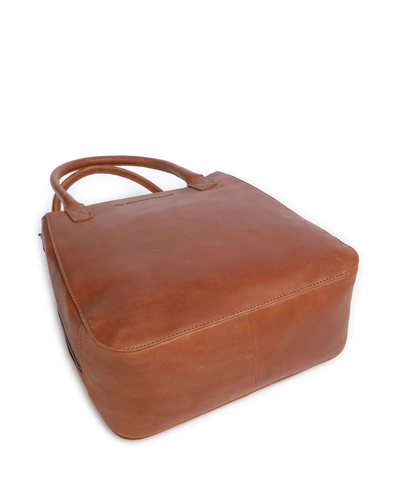 The Chesterfield Brand Wax Pull Up Cow Solvin Handtasche cognac