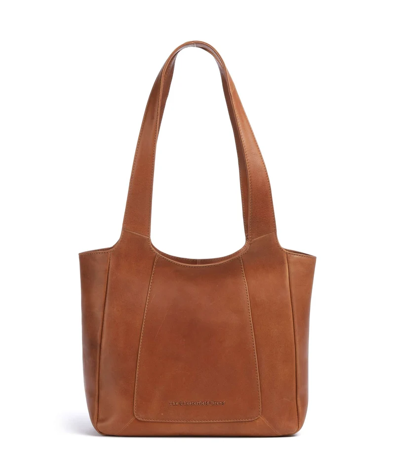 The Chesterfield Brand Wax Pull Up Cow Tofino Shopper cognac