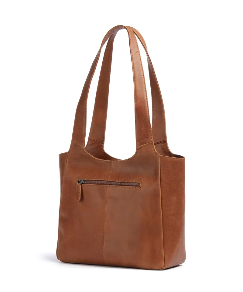The Chesterfield Brand Wax Pull Up Cow Tofino Shopper cognac