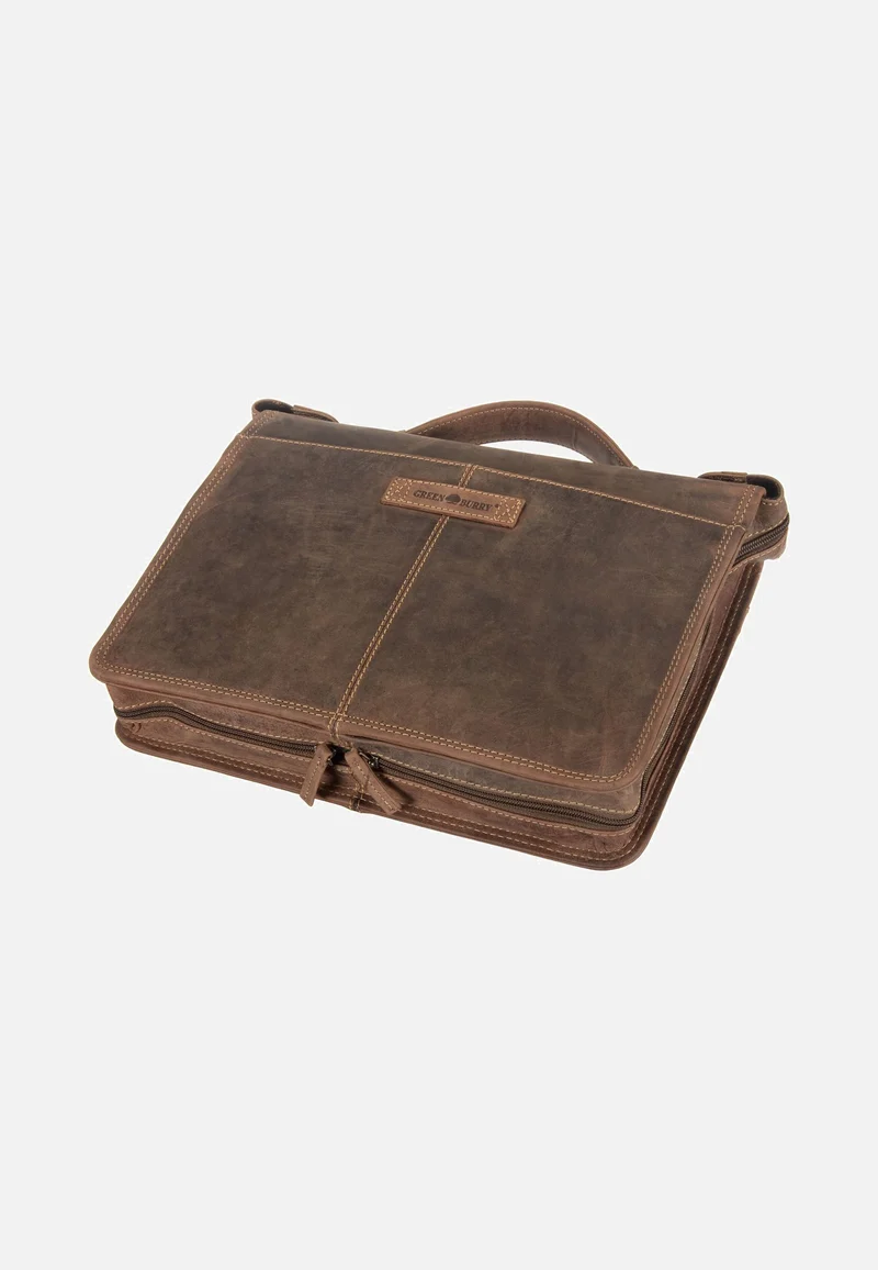 Vintage Business Planer Sattelbraun - Dokumentenmappe