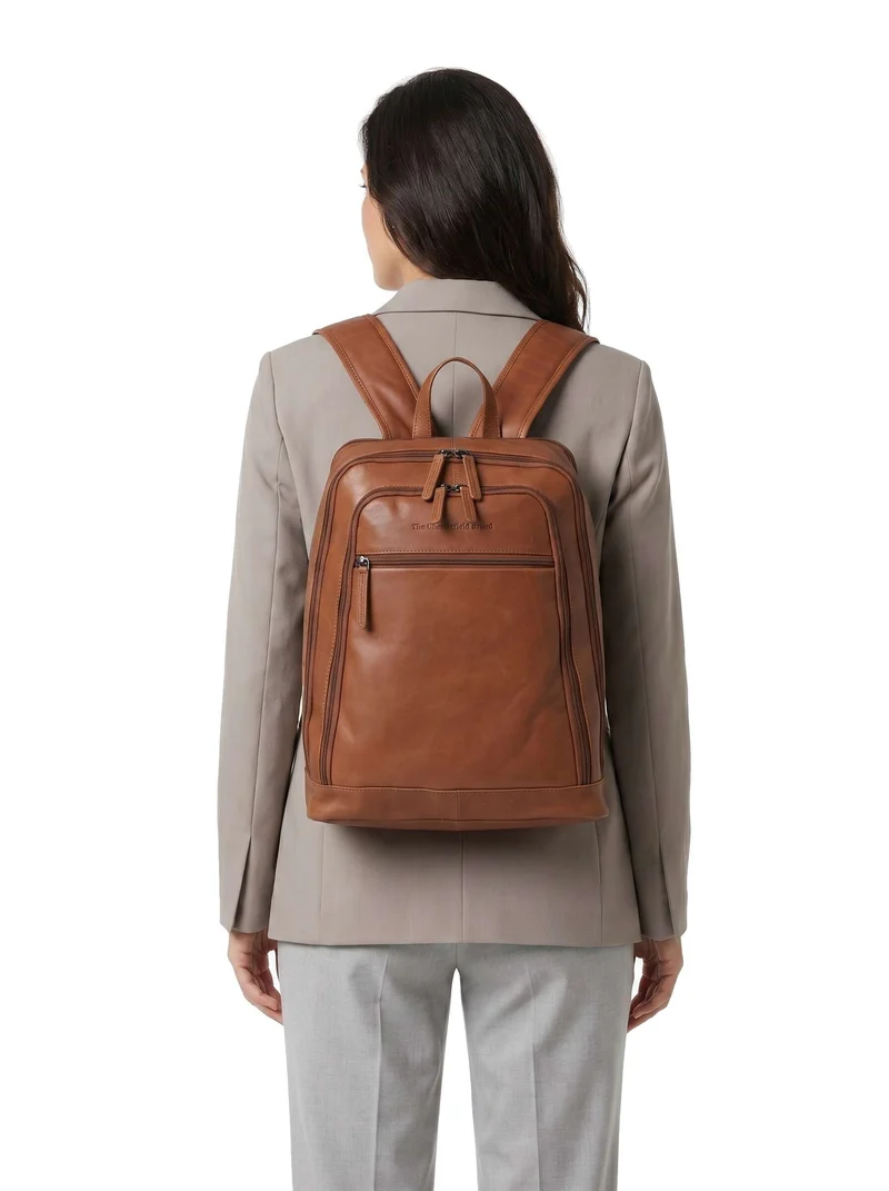The Chesterfield Brand Wax Pull Up Cow Detroit Rucksack cognac