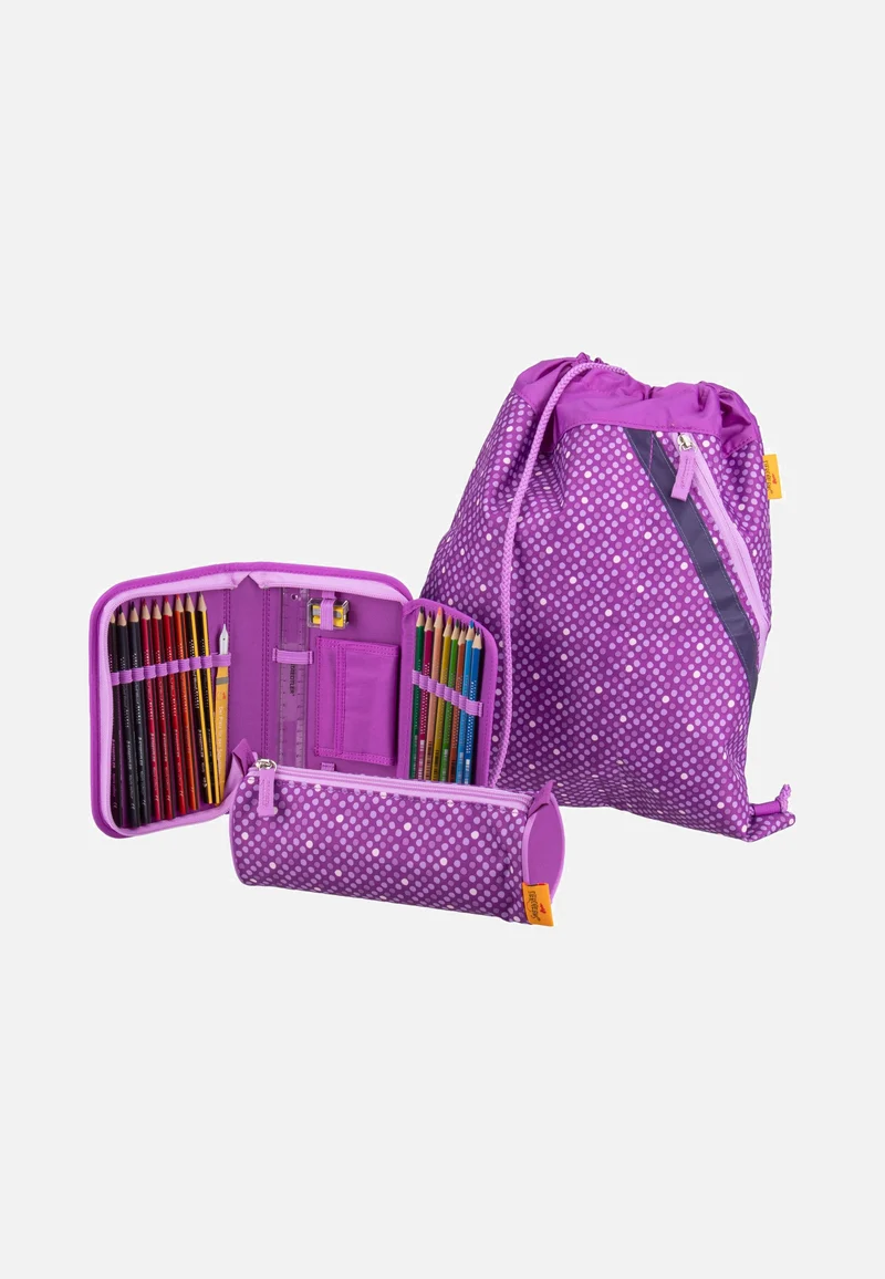 ErgoFlex MAX Set 2 Purple Dots - Schulrucksack