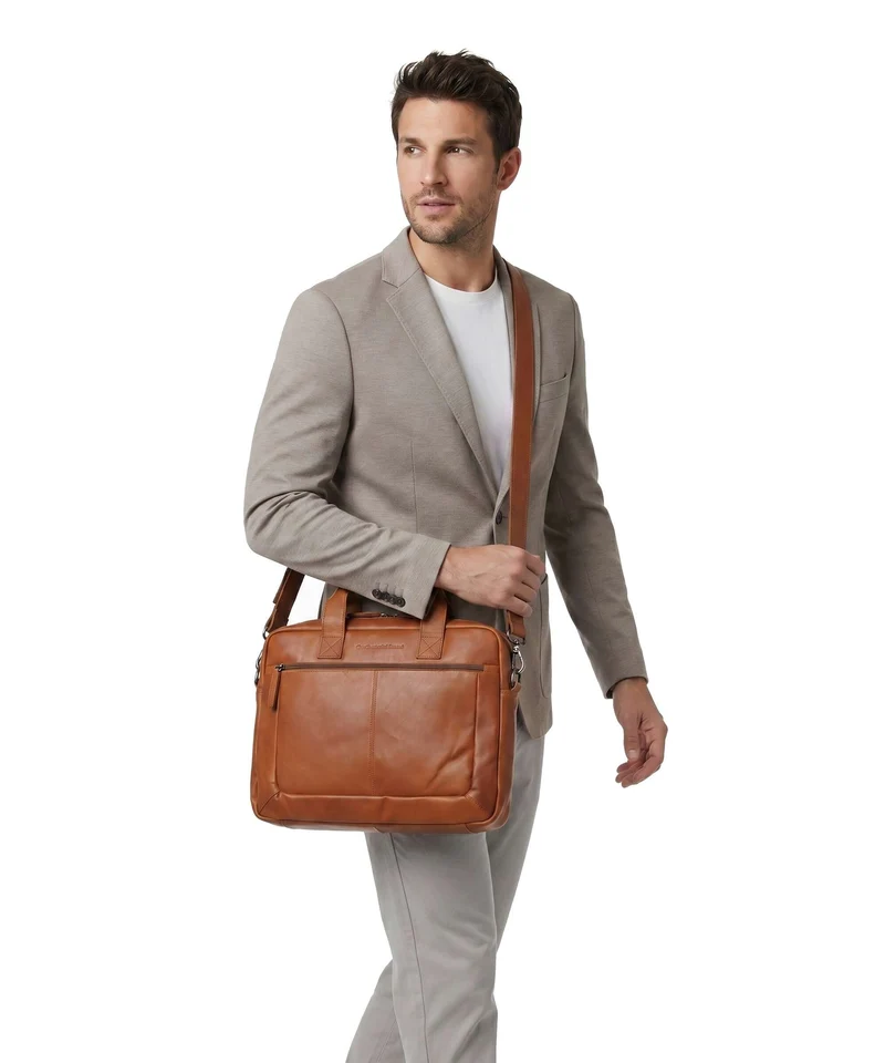 The Chesterfield Brand Calvi Aktentasche cognac
