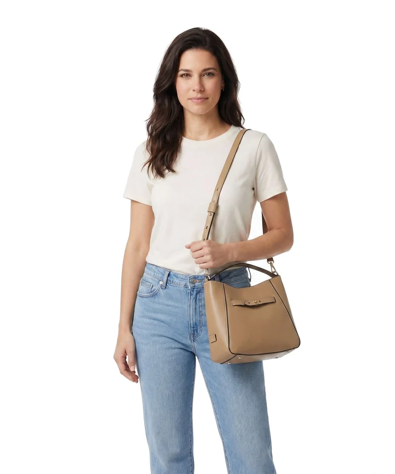Marc O'Polo Tilda M Umhängetasche warm taupe