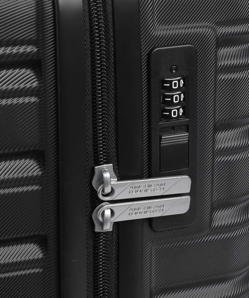 American Tourister Flashline 4-Rollen Trolley shadow black