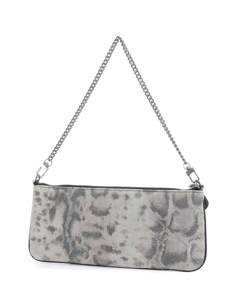 Pinko Flat Horizontal Schultertasche avorio/nero/beige