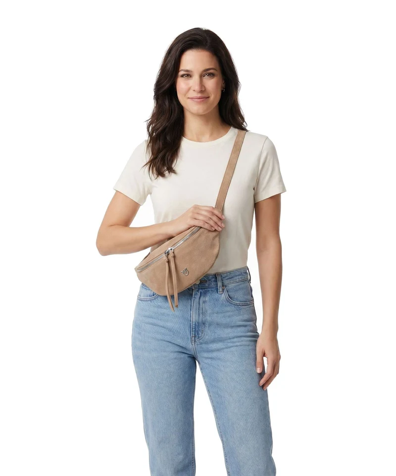 Pinko Gürteltasche beige/scoiattolo/antique gold