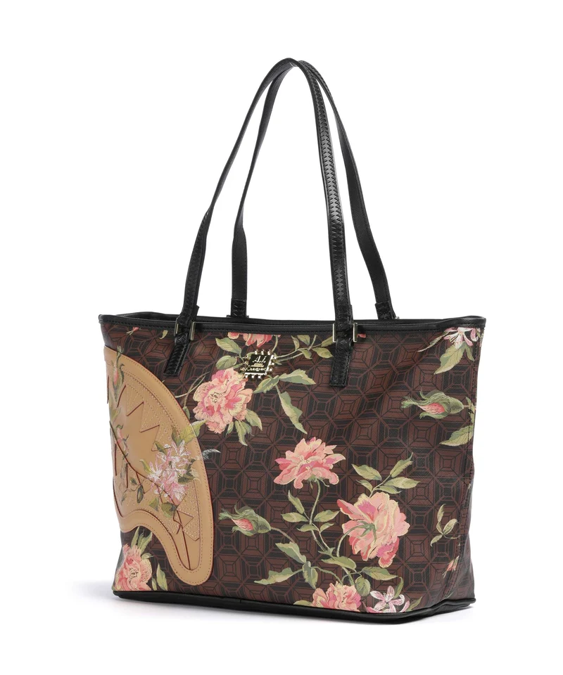 Sprayground AI Henny Floral Shopper brown