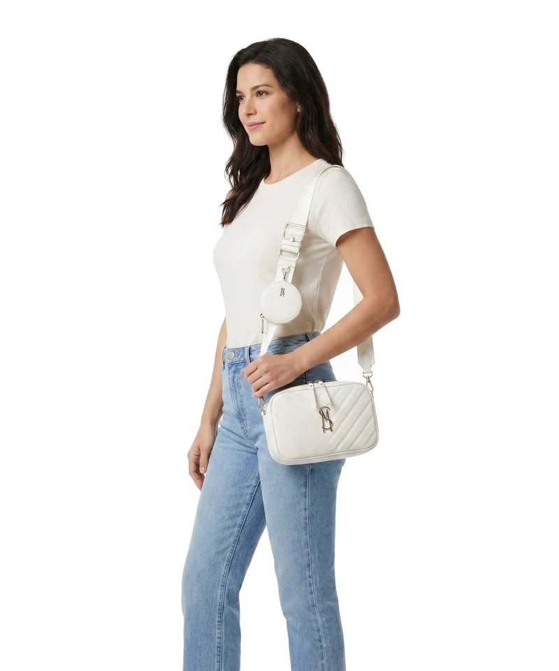 Steve Madden BZIRIA Umhängetasche white/gold