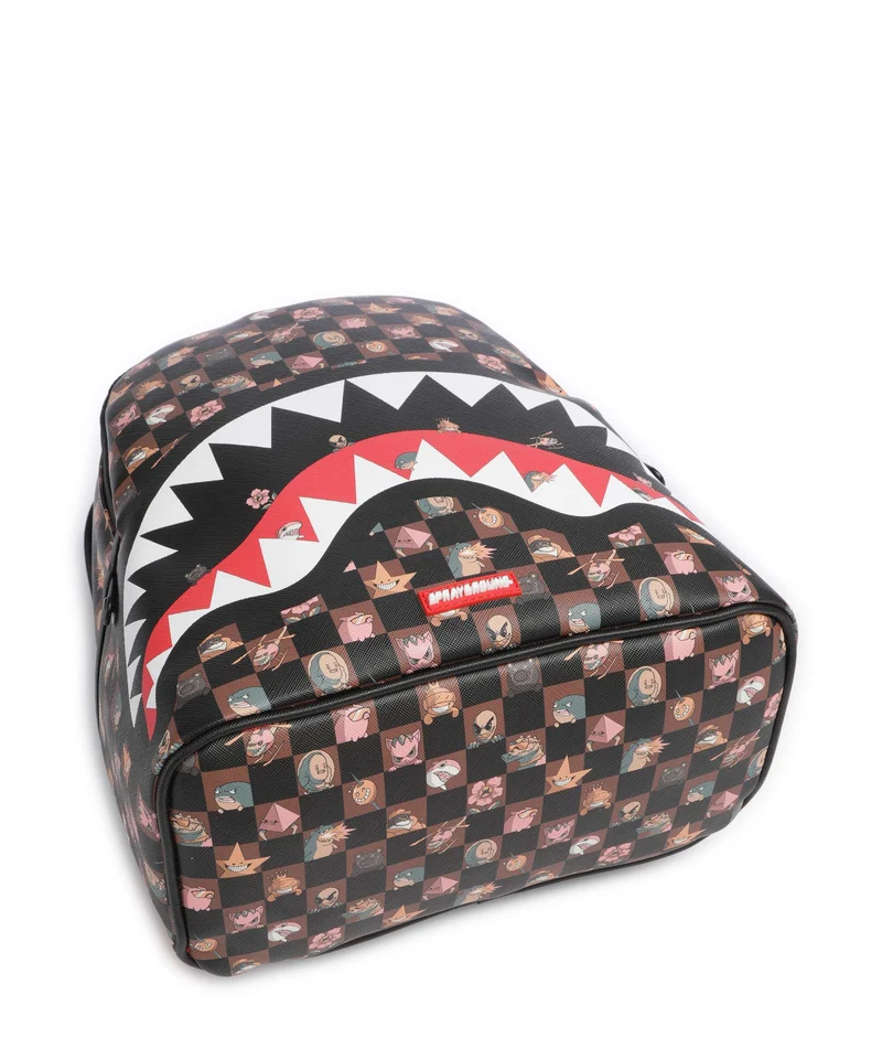 Sprayground Peeking Characters Remix Rucksack brown