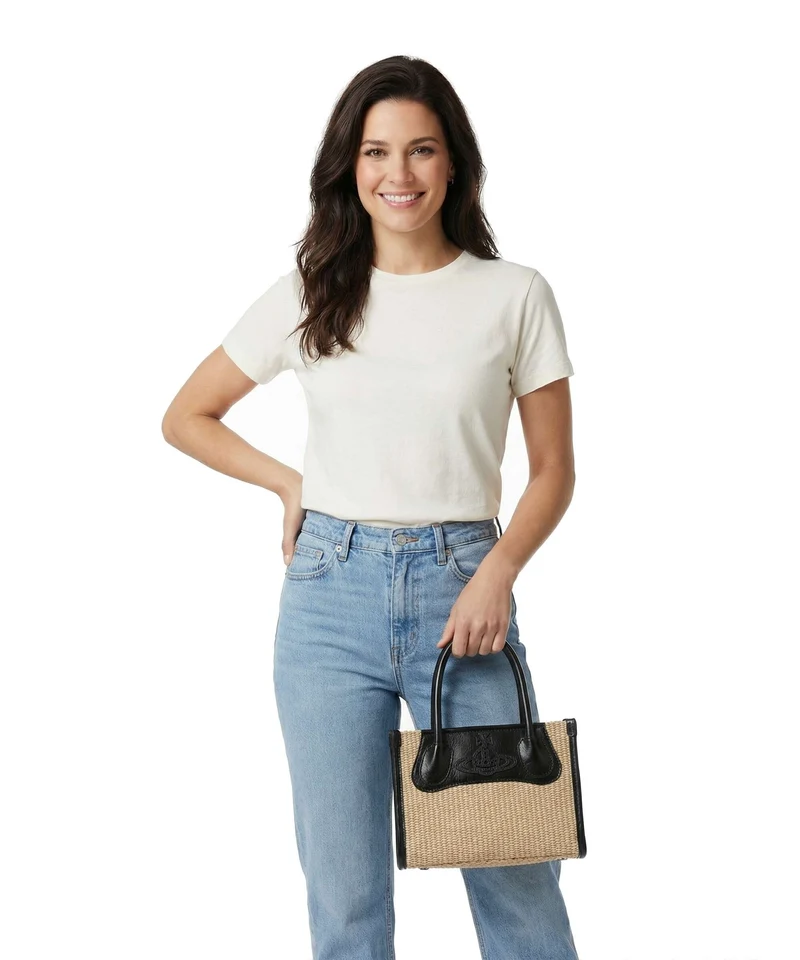 Vivienne Westwood Troy Small Handtasche natural