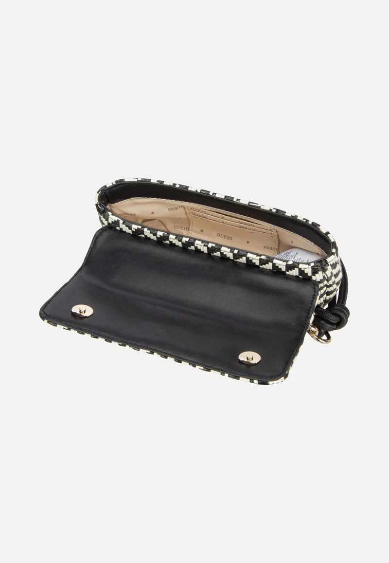 Tessi Flap Shoulder Black Multi - Umhängetasche
