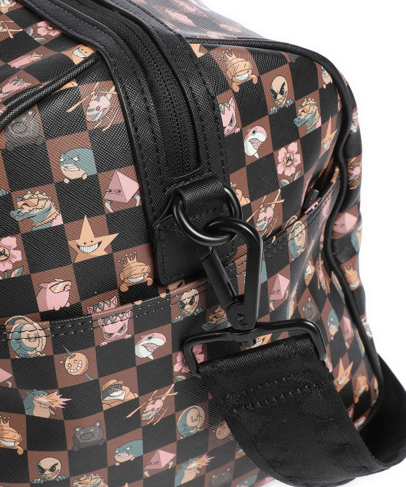 Sprayground Peeking Characters Remix Weekender brown