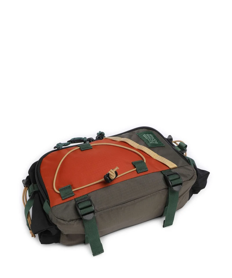 Topo Designs Mountain Hydro Gürteltasche woodland/terracotta