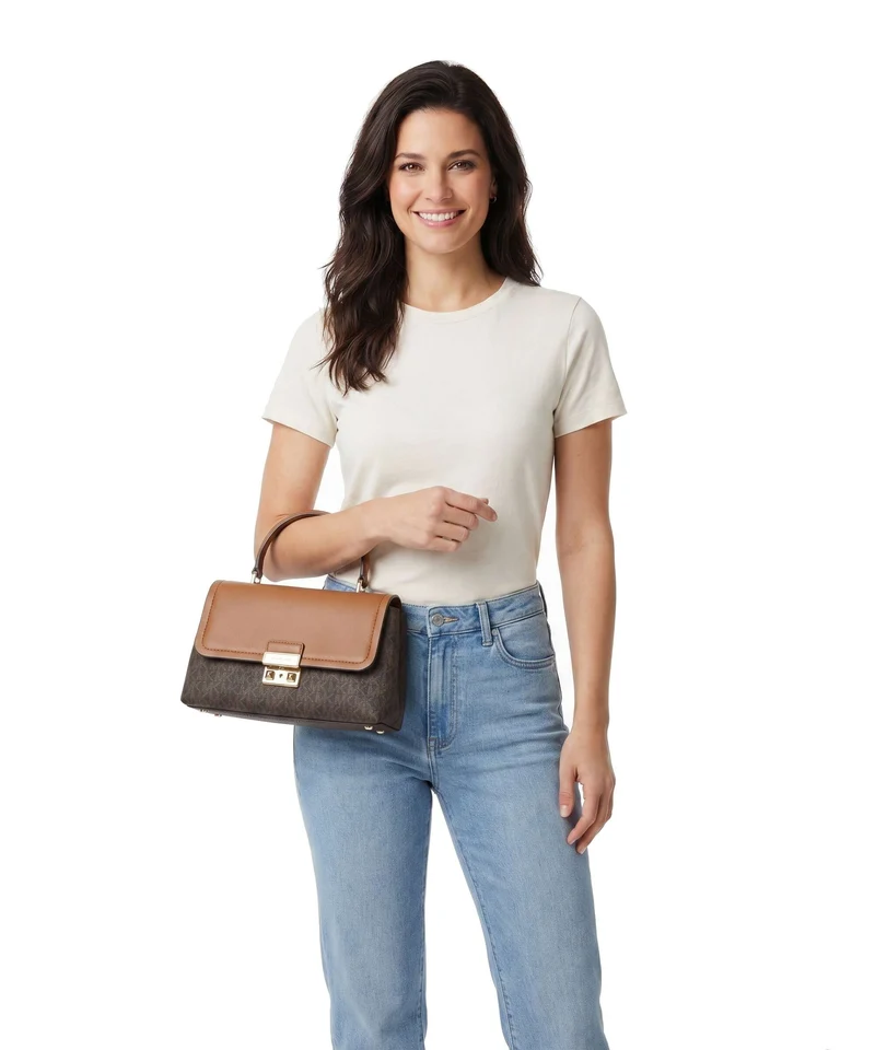 Michael Kors Tribeca Medium Handtasche brown/acorn