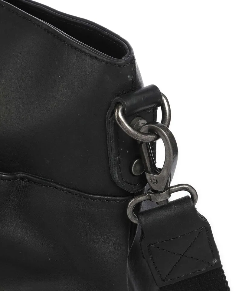 The Chesterfield Brand Wax Pull Up Cow Mark Weekender black