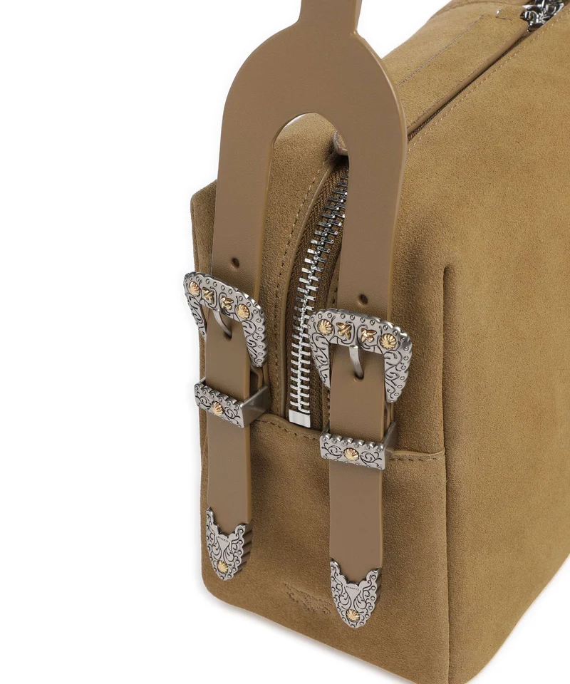 Pinko 24 Classic Schultertasche verde canguro/old silver