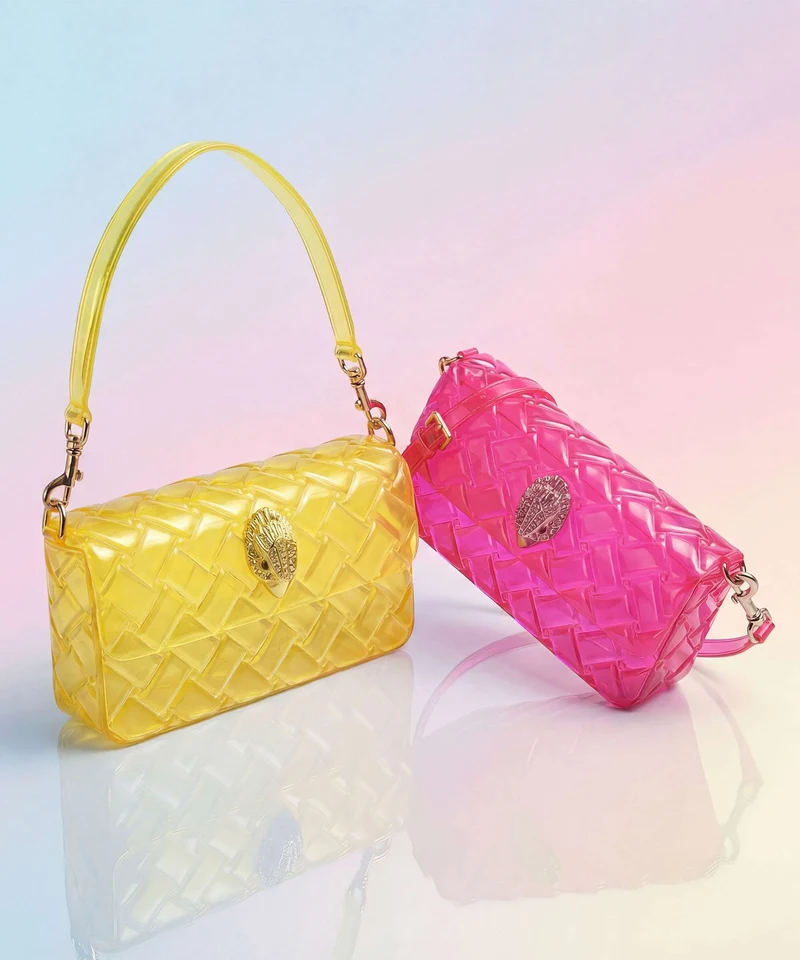 Kurt Geiger Jelly Kensington Schultertasche fuchsia