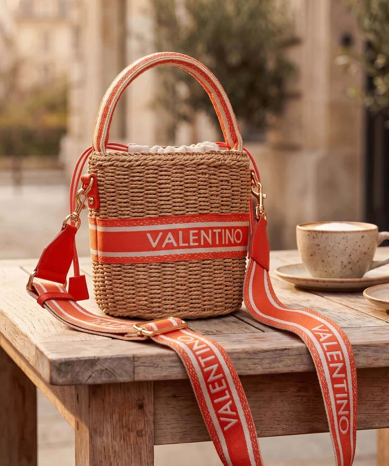 Valentino Bags Boho Bucket Handtasche naturale/arancio