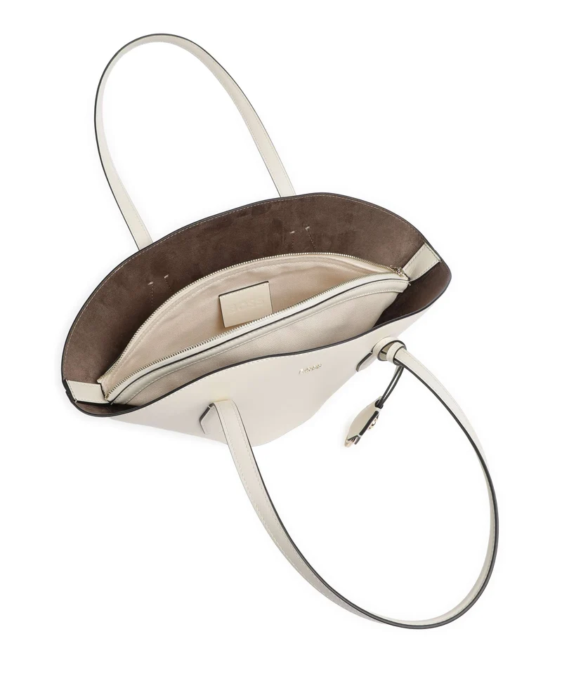 BOSS Numah Schultertasche open white