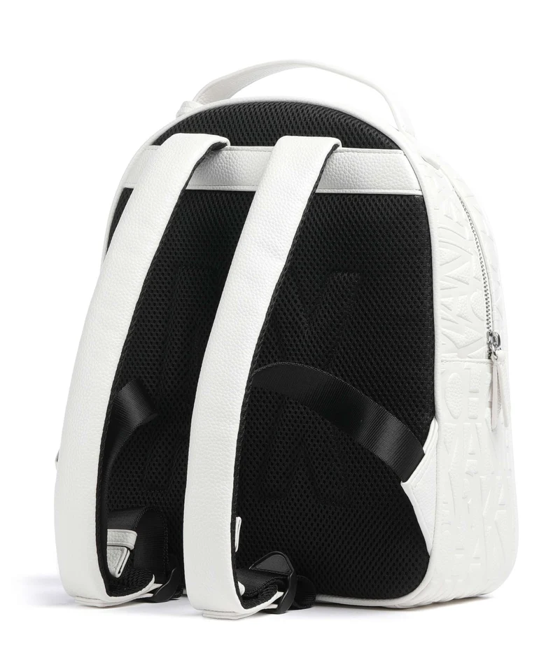 Armani Exchange Liz Pebble S Rucksack off white