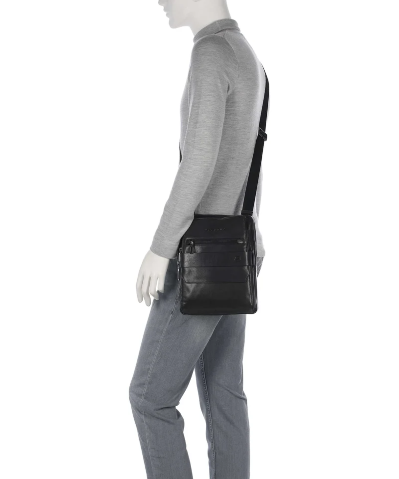 Piquadro Solm Umhängetasche black