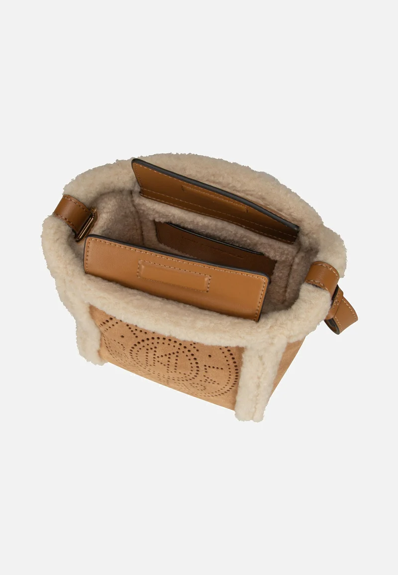 K/Circle SM Bucket Shearling Caramel - Crossbody Bag