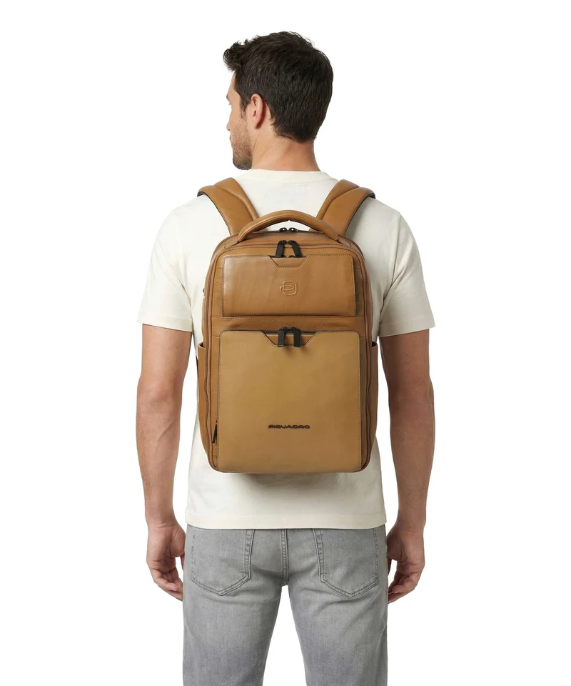 Piquadro Ael Laptop-Rucksack yellow