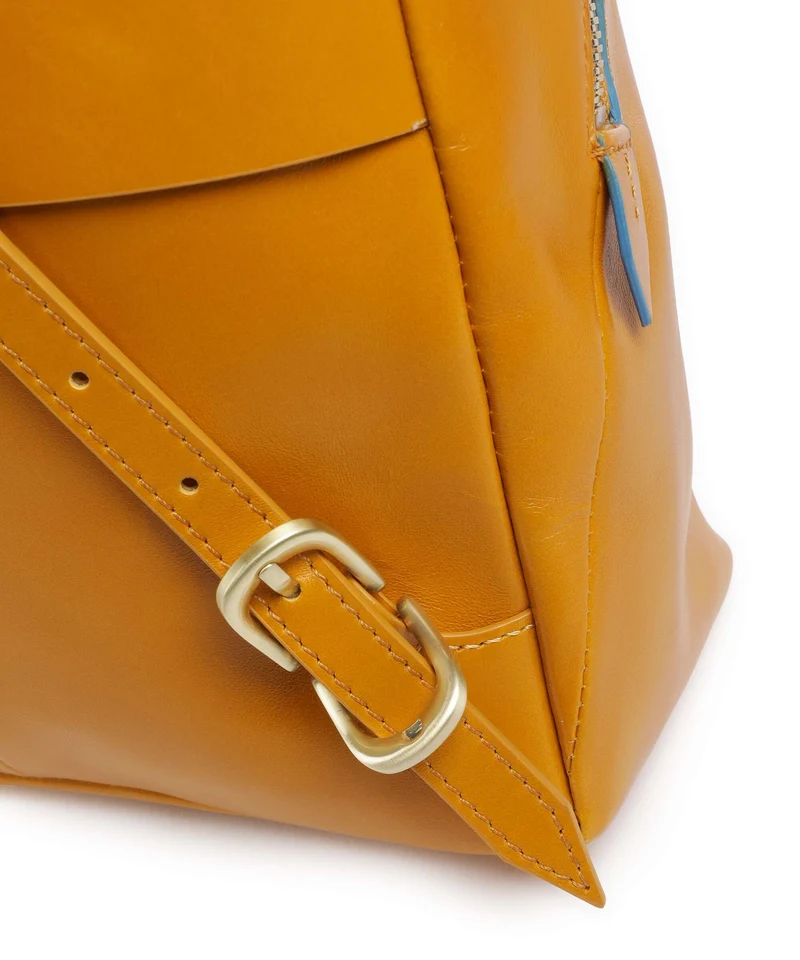 Piquadro Blue Square Rucksack mustard