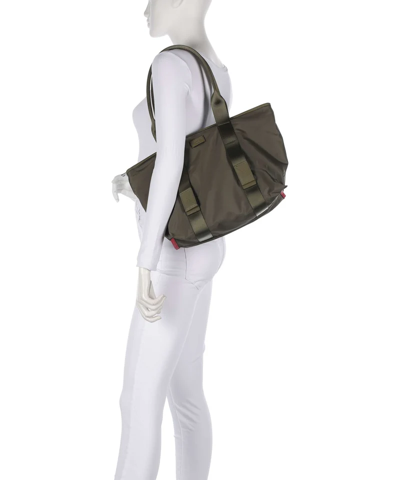 Lancel Mistral M Shopper dark khaki