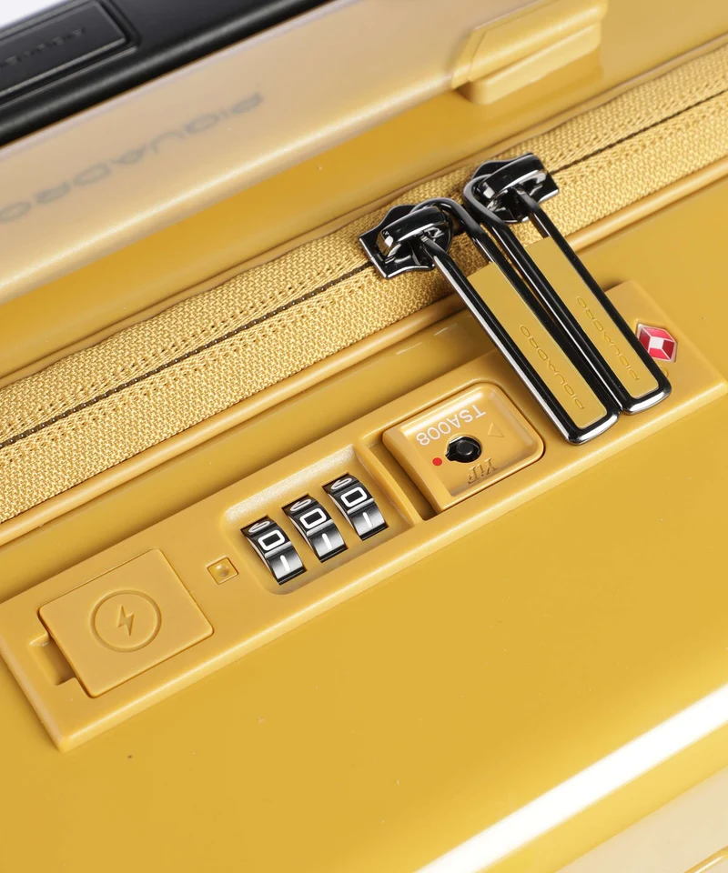 Piquadro POP 4-Rollen Trolley mustard