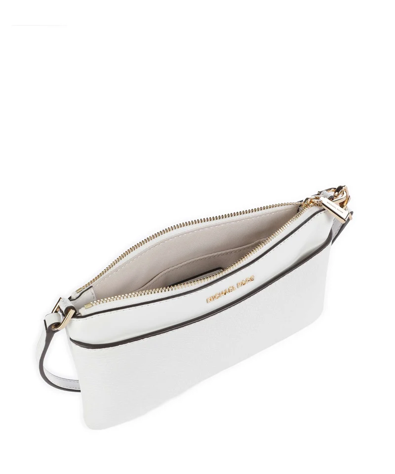Michael Kors Jet Set Schultertasche optic white