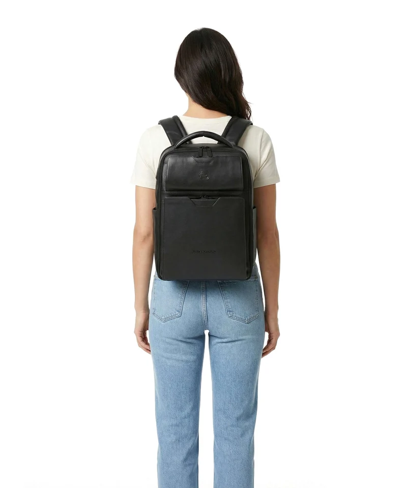 Piquadro Ael Laptop-Rucksack black