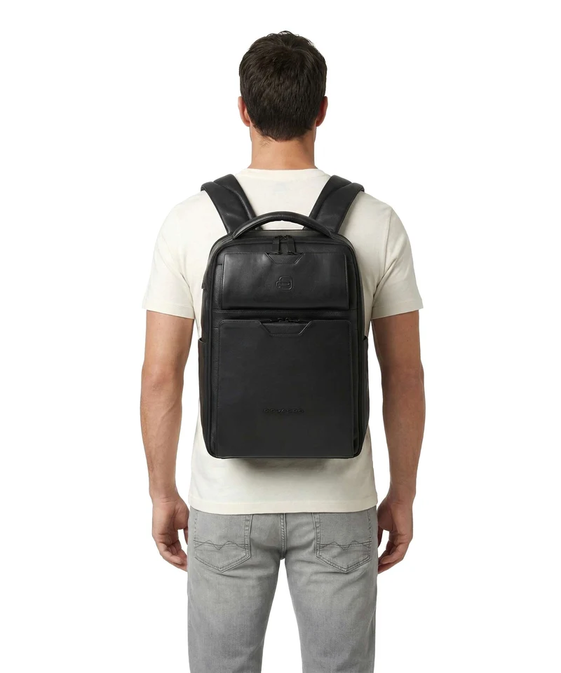 Piquadro Ael Laptop-Rucksack black