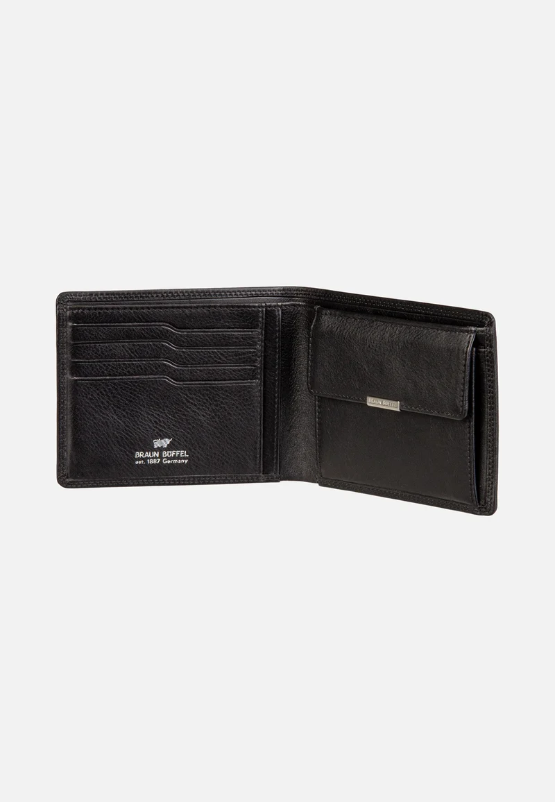 Golf RFID Coin Wallet 4+3Cs Black - Portemonnaie
