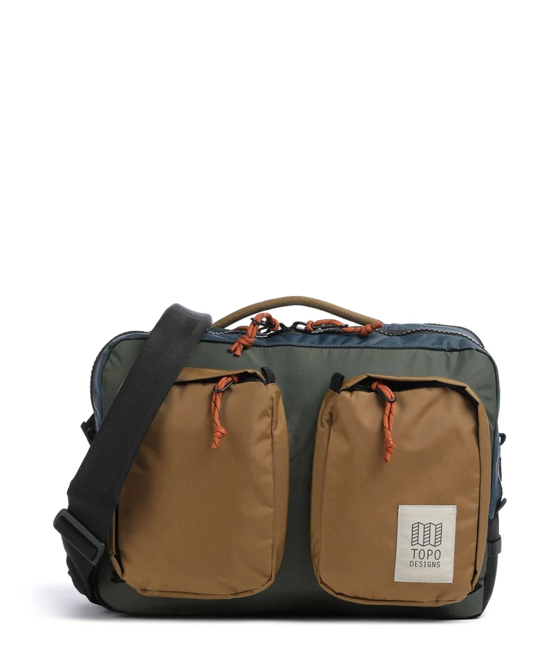 Topo Designs Global Aktentasche olive/dark khaki