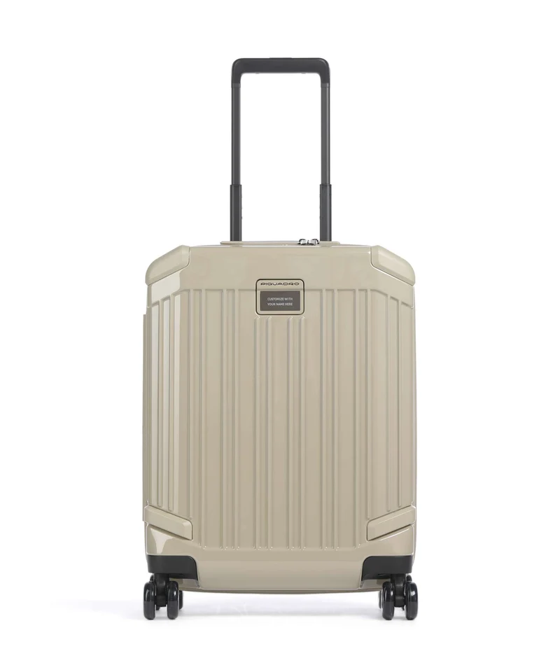 Piquadro POP 4-Rollen Trolley beige