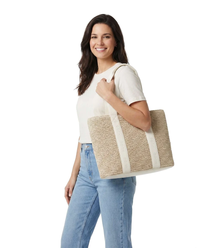 Hugo Becky Shopper open white