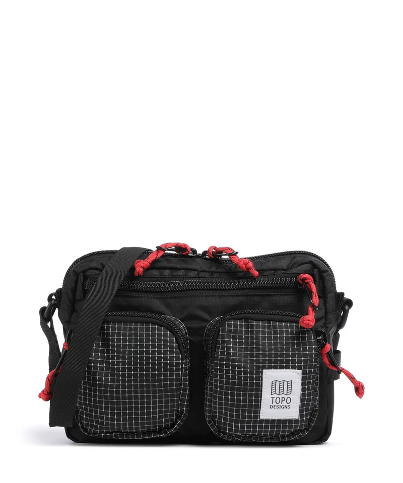 Topo Designs Block Umhängetasche black/grid