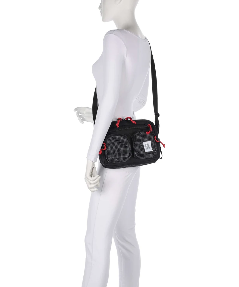 Topo Designs Block Umhängetasche black/grid