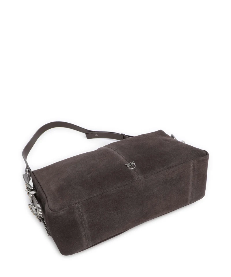 Pinko 24 Classic Schultertasche marrone/chicco di caffe/old silver