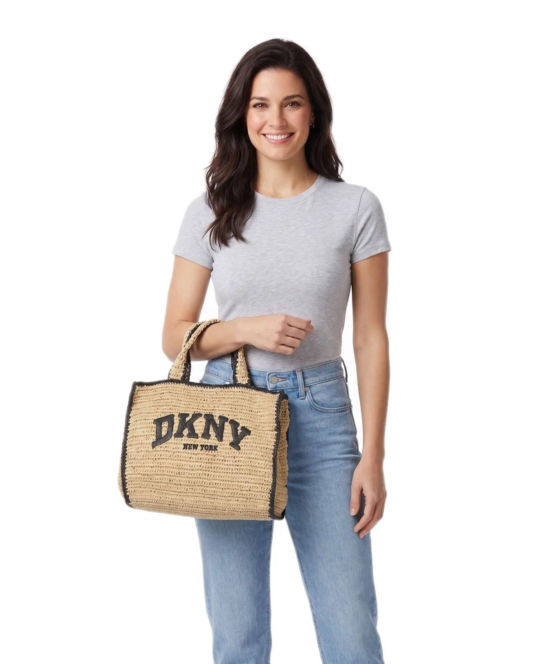 DKNY Hadlee Medium Handtasche natural/black