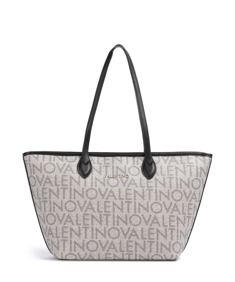 Valentino Bags Logo Shopper beige/nero