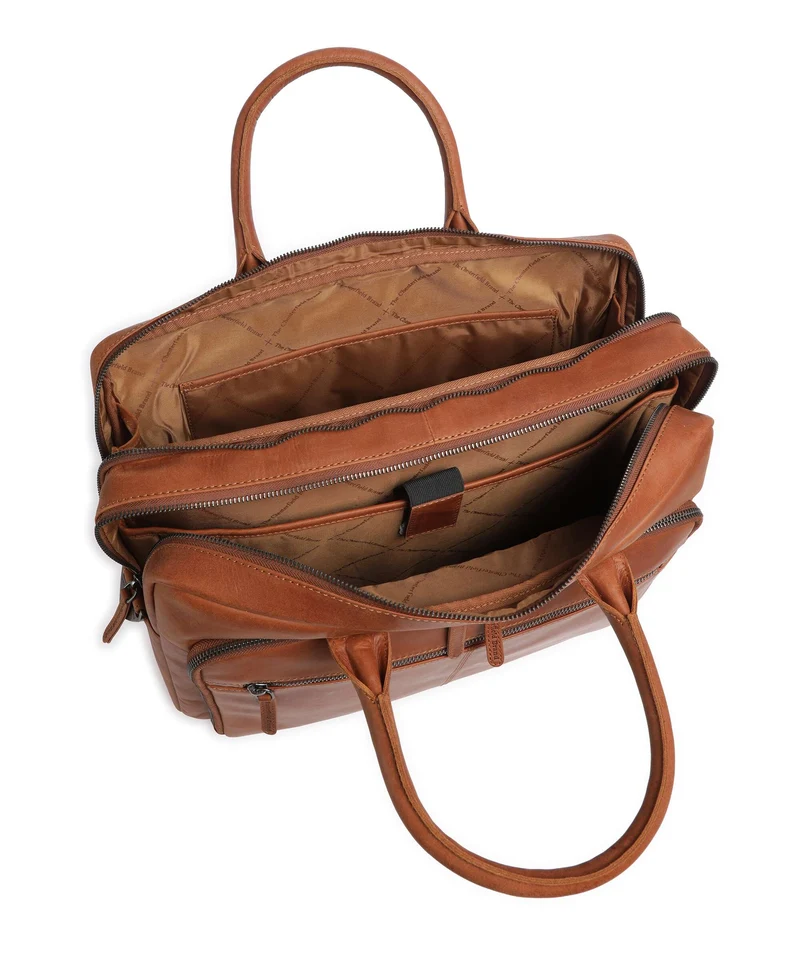 The Chesterfield Brand Wax Pull Up Cow Tacama Laptoptasche cognac