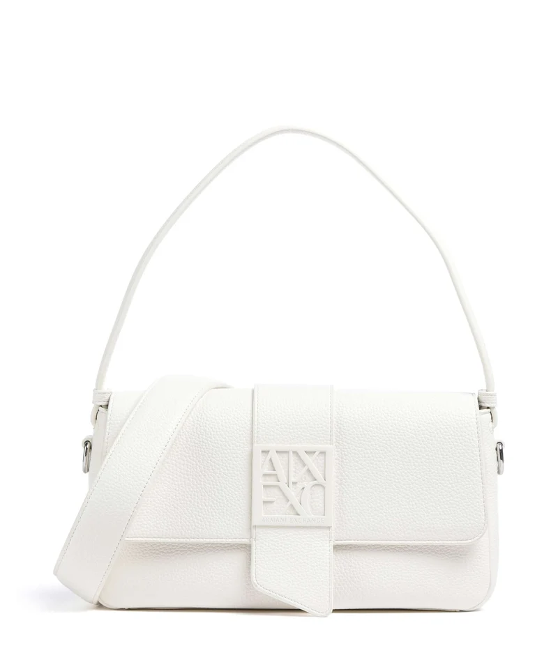 Armani Exchange Susy Soft Schultertasche off white