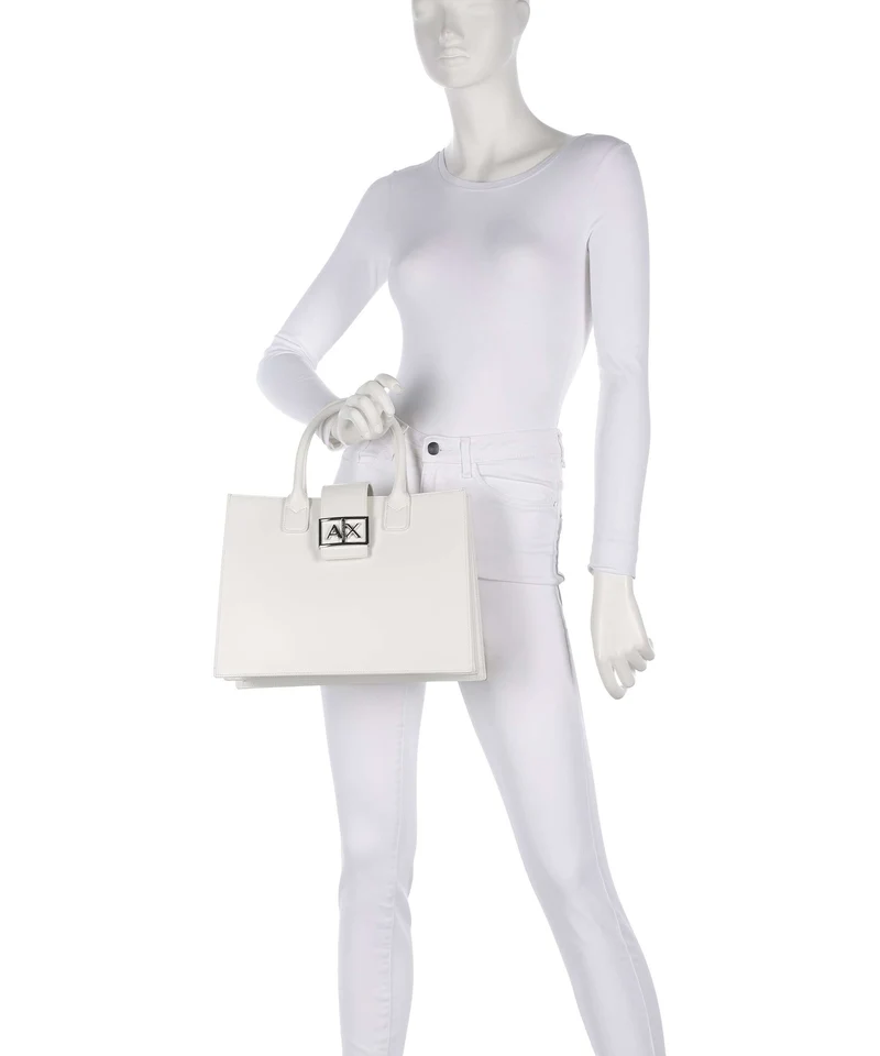 Armani Exchange Wonder M Handtasche off white