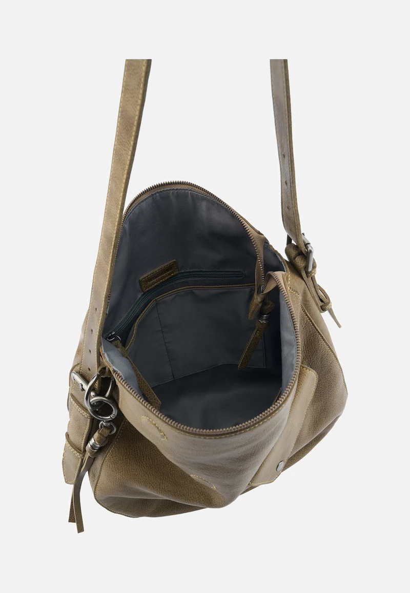 My Forever Friend Shoulderbag With Front Pocket Muddy Khaki - Schultertasche