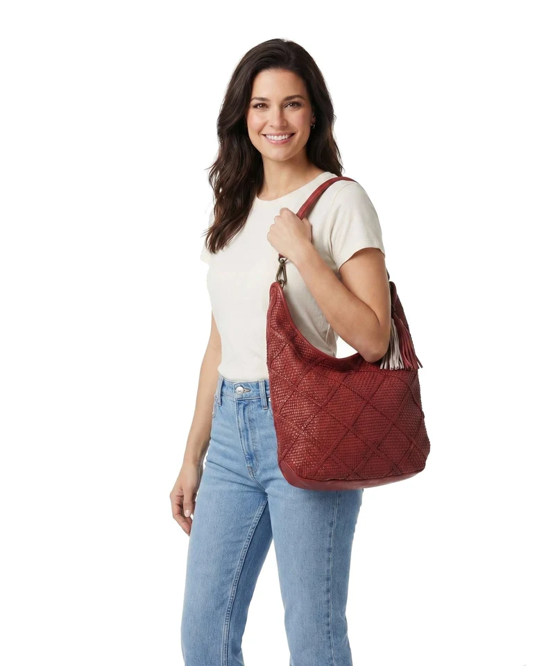 Taschendieb Wien Beatrixpark 2 Beuteltasche burgundrausch